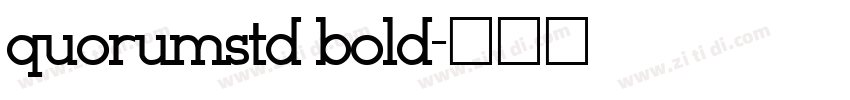 quorumstd bold字体转换